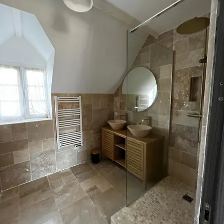 펜션 Maison Avec Cheminee Ancienne - Proche Cabourg 디베쉬르메르